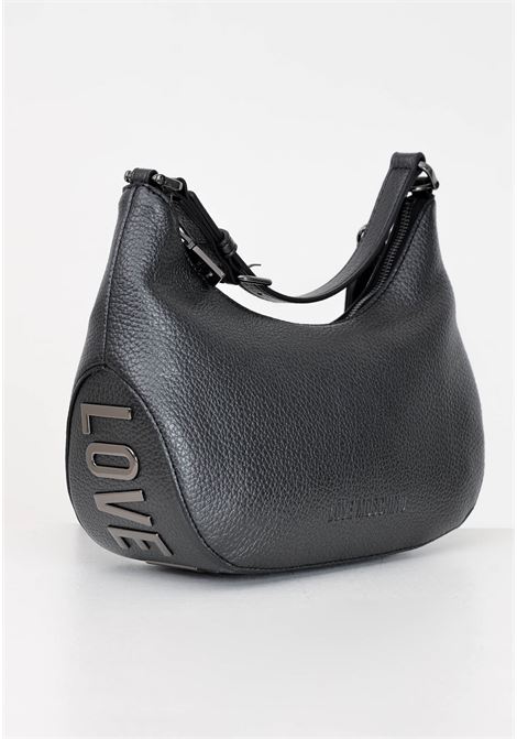 Black women's hobo bag giant logo LOVE MOSCHINO | JC4018PP0ILT100A